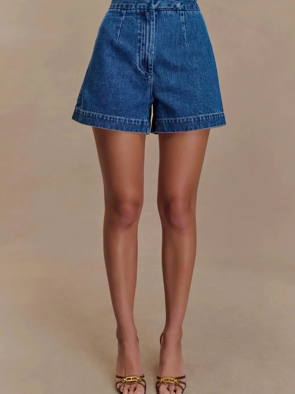 Meshki Abel Denim Shorts - Dark Blue